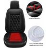 New Comfortable Leather Heated Seat Cushion,Heated Seat Cover Pad,Universal Soft Seat Chair Cushion with Full Back Support