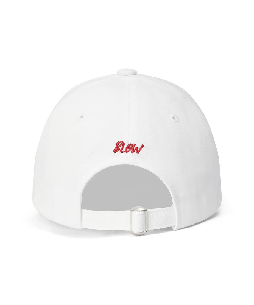 BLOW Flowing Logo Ball Cap - White