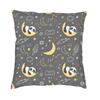 Kawaii Panda Bear Patterns Cushion Cover Sofa Home Decor Animal Cartoon Square Throw Pillow Case 45X45