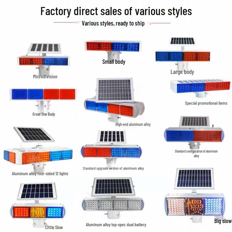 Black Scorpion Solar LED Road Warning Strobe Light