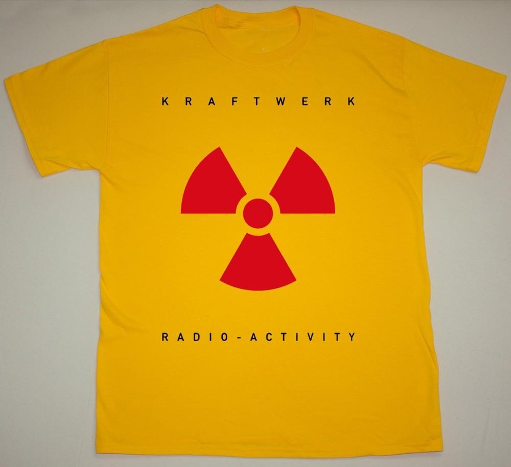 Ретро KRAFTWERK RADIO-ACTIVITY 1975 Футболка Классическая Желтая Унисекс S-5XL IM1092 Унисекс Футболка XXXXL