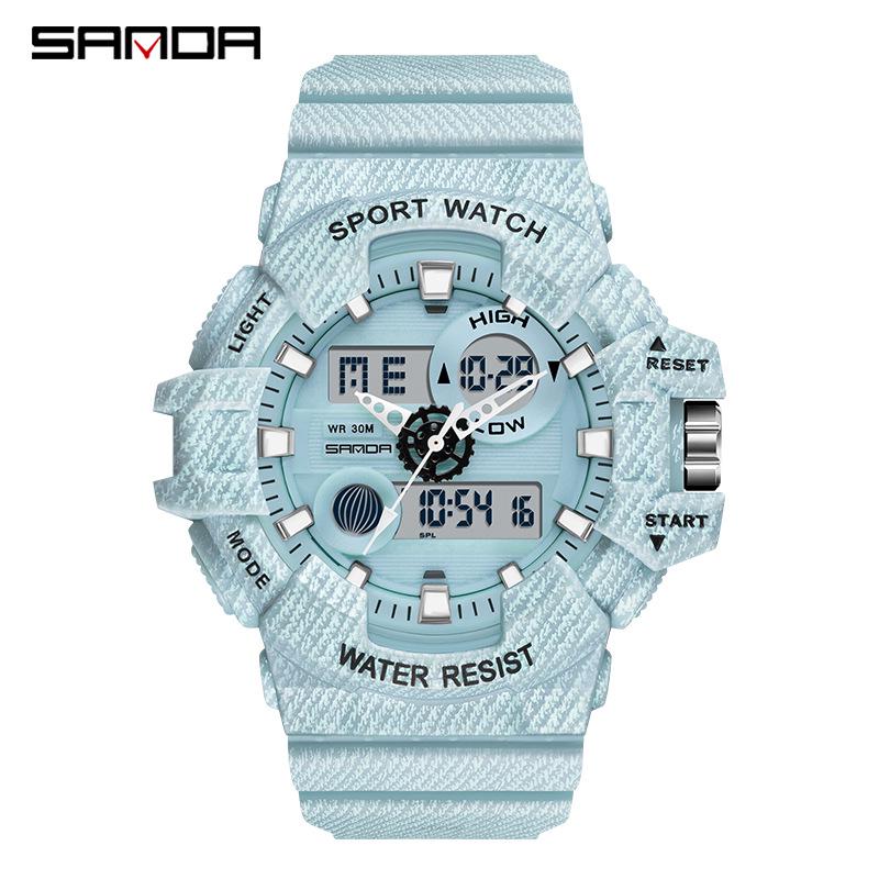 Orologio Sportivo Impermeabile Multifunzione Sanda per Studenti con Sveglia