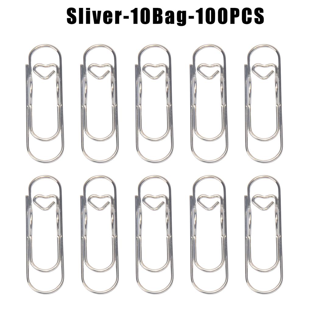 Multifunctional Metal Heart Shaped Clip Bookmark Pen Holder Stationery Notebook Accessory Fixing Base Clip Bookmark Hanger