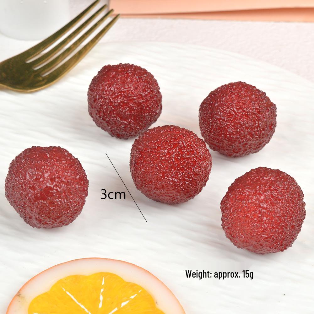 Simulation Mini Fruit Keychain: High-Quality PVC Fake Strawberries and Cherries