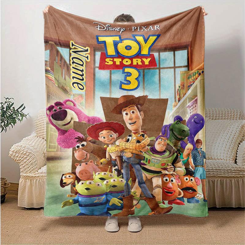 Custom 1pc Toy Story Characters Blanket, Soft And Comfortable Blanket, Casual Warm, Camping Travel Blanket, Birthday Gift Q910302
