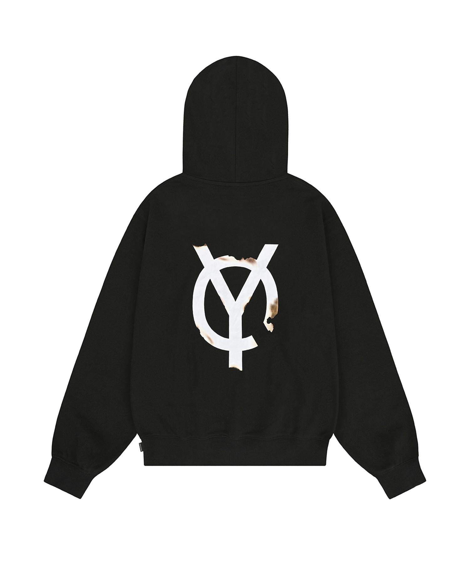 Oy Burning Logo Hoodie - Black 2