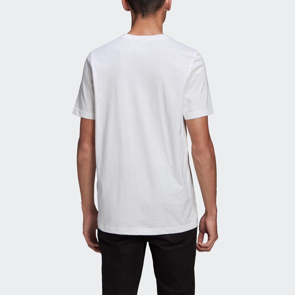 adidas Originals Classics Trefoil Tee 'White Solar Orange' Men's GN3486