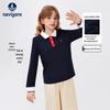 Navigare Girls' Long Sleeve Polo T-shirt
