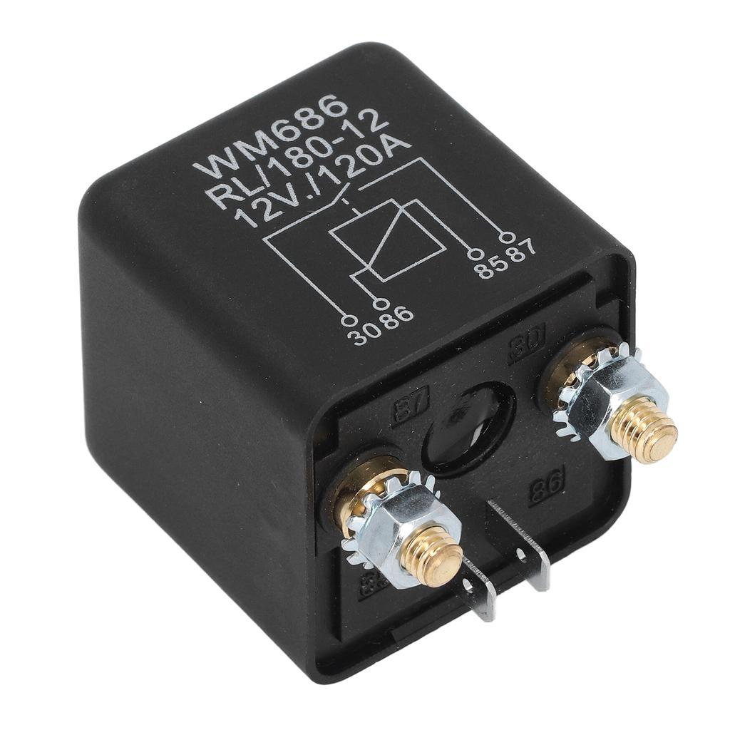 Anlassermagnetrelais aus Kupfer und ABS, Ersatz für das Anlassermagnetrelais für Autos, 12 VDC, 120 A