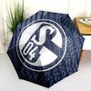 1 PC Automatic Folding Umbrella - FC Schalke 04 Custom Name Pattern, Portable & Foldable Design with 8 Ribs, Christmas Birthday Gifts