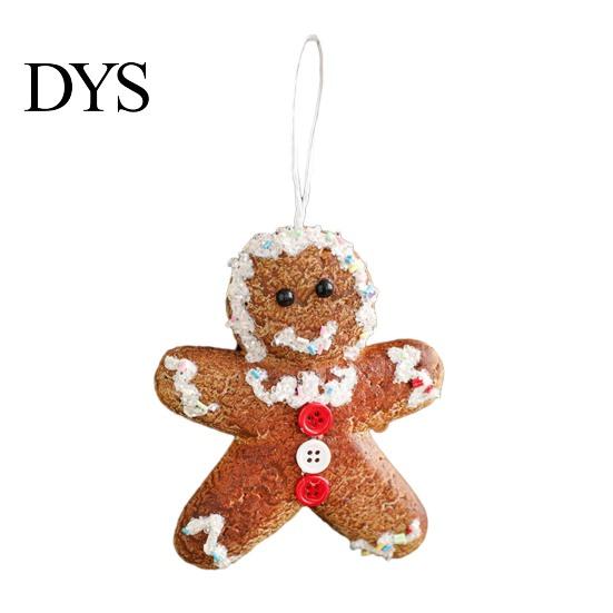 Environmentally Friendly Christmas Decor Ornaments 3D Foam Gingerbread/Star/Candy Cane Decoration Multi-size Sticky Powder Hanging for Xmas