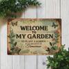 Vintage Metal Garden Sign Welcome To My Wall Art Outdoor Decor
