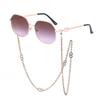 Chain Sunglasses Women'S Anti-Drop Chain Lanyard Irregular Polygon Full Frame Sunglasses Women'S Trend