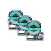 3/5/10PK 12mm Standard Label Tapes Compatible for EPSON LW-400 LK-4WBN SS12KW SS18KW Label Ribbon for KingJim SR230C Label Maker
