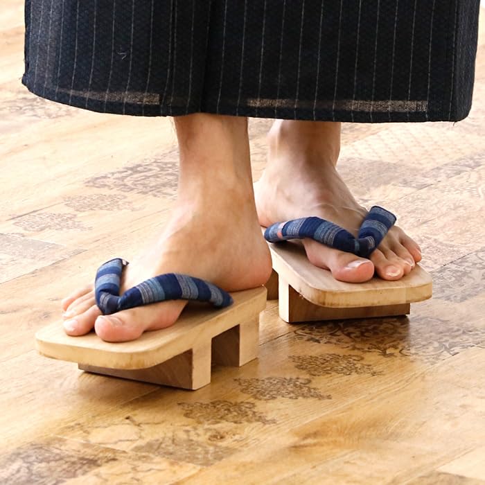 Paulownia Made in Plain Mikamo Koma Saaya Shape [Takeharu] Men's Geta, Two-Toothed Geta, Japan, Wood, Geta, Geta, 3L, Inden,