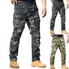 Pantalon de travail pour homme Outdoor Travail Pêche Camping Résistant à l'usure Pantalon de travail multipoches (Ceinture non incluse)