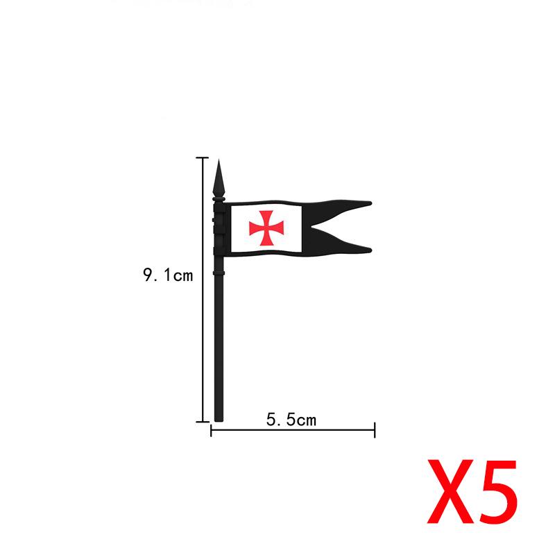 Military Building Blocks Medieval Solider Knights Equipments Mount War-Horse Wolf Flag Vests Shields Fiery Dragon Mini Blocks