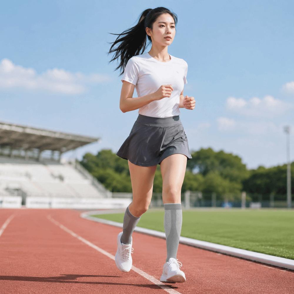 Knee High Circulation Support Socks Elastic Sports Stockings Compression Socks For Travel