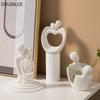 Modern Minimalism Abstract Character Decorations Ceramic Couple Ornaments Valentine's Day Gift Home Decoration Accessories