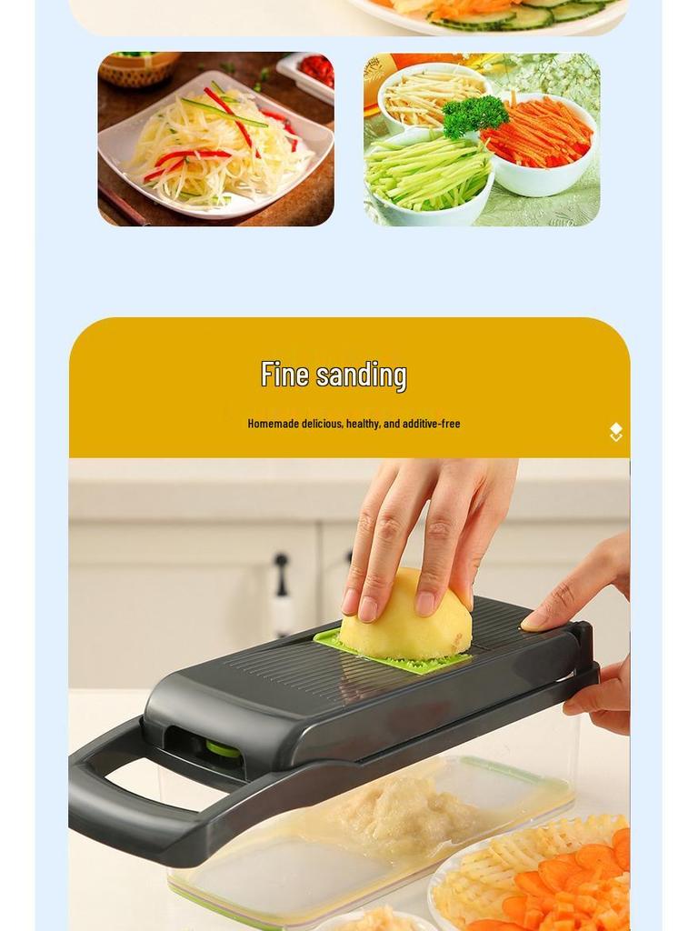 Multifunctional Vegetable Cutter and Grater for Potatoes and More