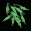 10Pcs 4CM Soft Shrimp Bait with Barb Hook Glow-in-the-Dark Bionic Artificial Lure Saltwater Freshwater Bass Walleye Trout Fishing Accessories