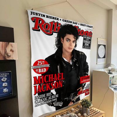 Singer M-Michael J-Jackson Anime Tapestry Hanging Tarot Hippie Wall Rugs Dorm Home Decor