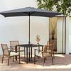 Rectangular Parasol Cloth Replacement 200x300cm Outdoor Backyard Garden Rainproof Square Patio Umbrella Cloth Replacement Canopy