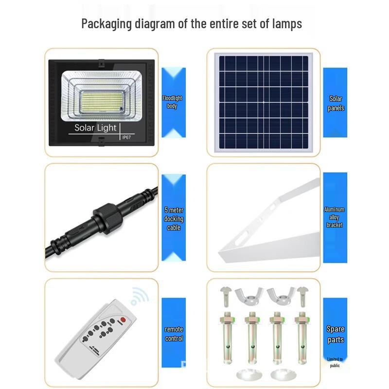OEING Outdoor Solar LED Floodlight