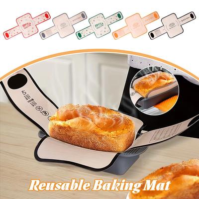 Silicone Bread Sling Loaf Pan Liner Reusable Heat Resistant Baking Mat with Long Handle Non Stick Easy Clean Baking Liner