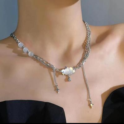 Orecchini e Collane Serie Nuvola High-End Giapponesi e Coreani - Design Carini, Unici, di Nicchia