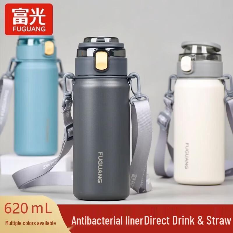 

FUGUANG Antibacterial Dual-Drink Insulated Sports Bottle