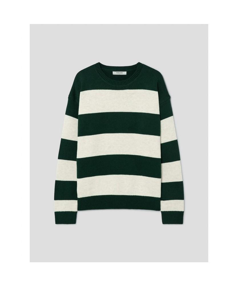 8SECONDS Bold Stripe Knit Pullover Green