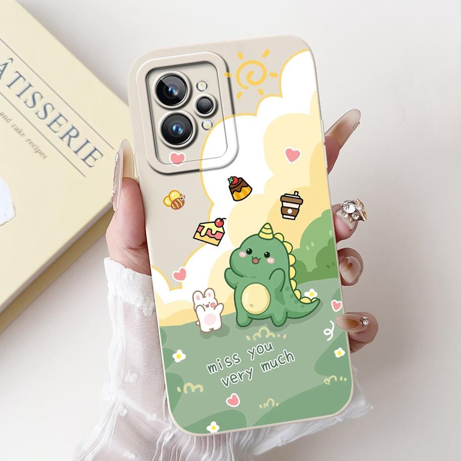 For Realme GT Neo 2 Case RMX3370 Silicone Cover Creative Panda Rabbit Shockproof Bumper For Realme GT2 Pro GT 2 RealmeGT2 Fundas