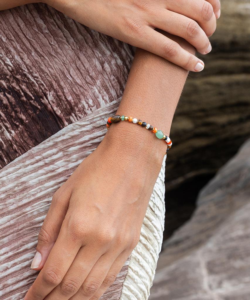 Pig&Hen (Women'S) Brontide Mosaic Bracelet - Cefalu X Gold