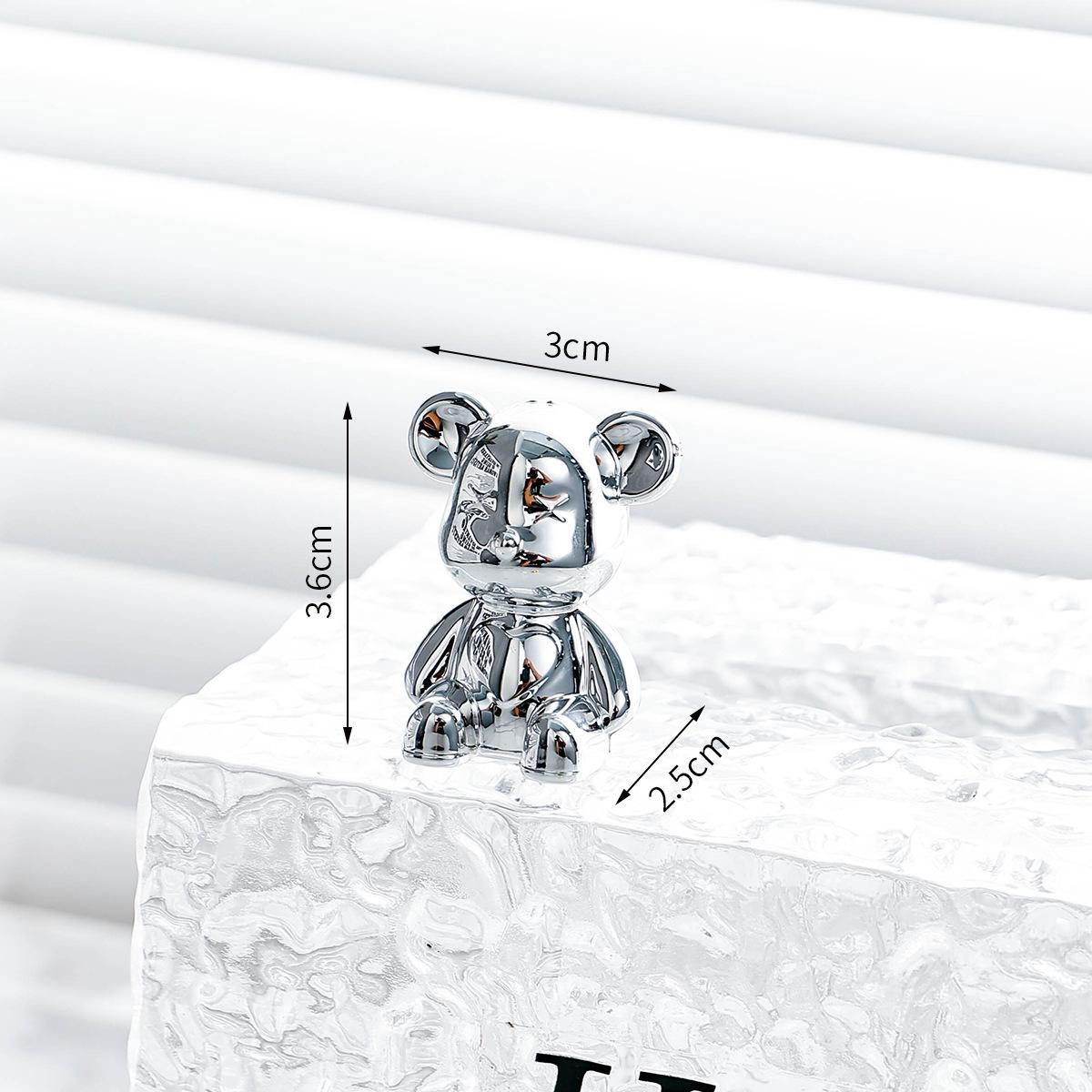 

Мультфільм творчі сидячи пози довго вухатий Орнамент One Size срібний