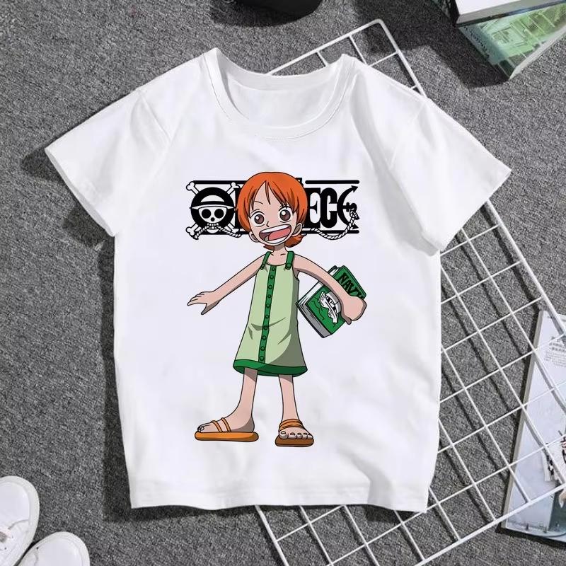 

2026 One Piece printed cotton short sleeve Tshirt Cartoon mens and womens summer casual jacket Y2K Tshirt 4XL