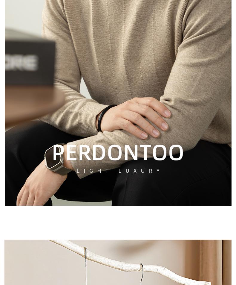 Elegant Lyocell Men's Sweater: Skin-Friendly, Twill Jacquard, Long-Sleeved Base Layer for Autumn/Winter