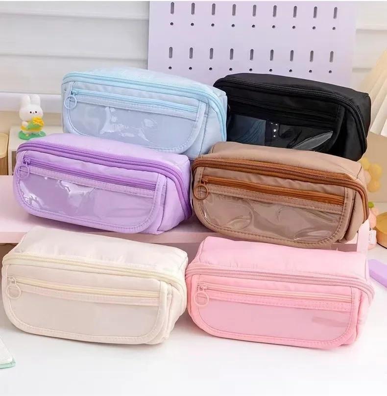 New 9-Layer Pen Bag Large Capacity Pencil Case High Quality Waterproof Stationery Storage Pouch Student Back To School Gift