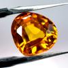 CERTIFIED Lite Orange Sapphire Pear Cut 10.5 Ct Natural Loose Gemstone