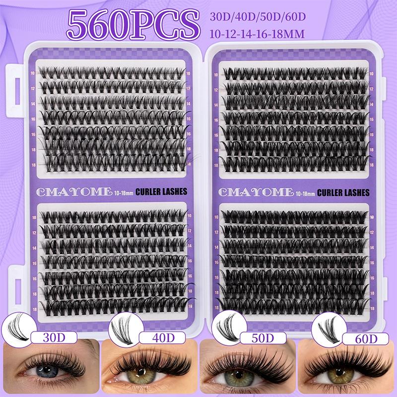 

Lashes Cluster Diy Lash Extension Mixed Tray Clusters Eyelashes Fluffy Individual Lashes Cat Eye Lash Extension B