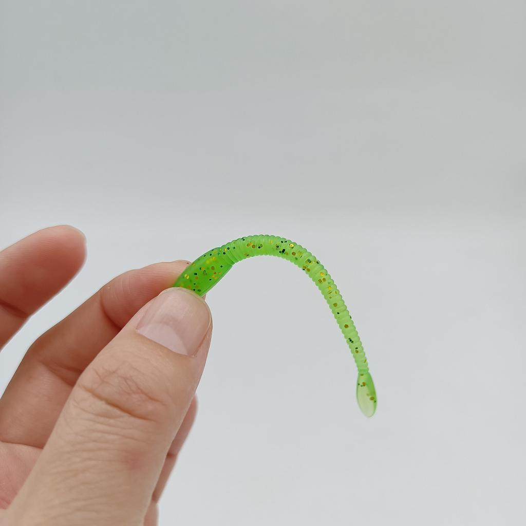 DUODUOYU 8PCS Simulation earthworm Fishing Lures 1.1g/70mm Noodle Worm PVC Artificial Lures Soft Bait Diving Fishing Tackle
