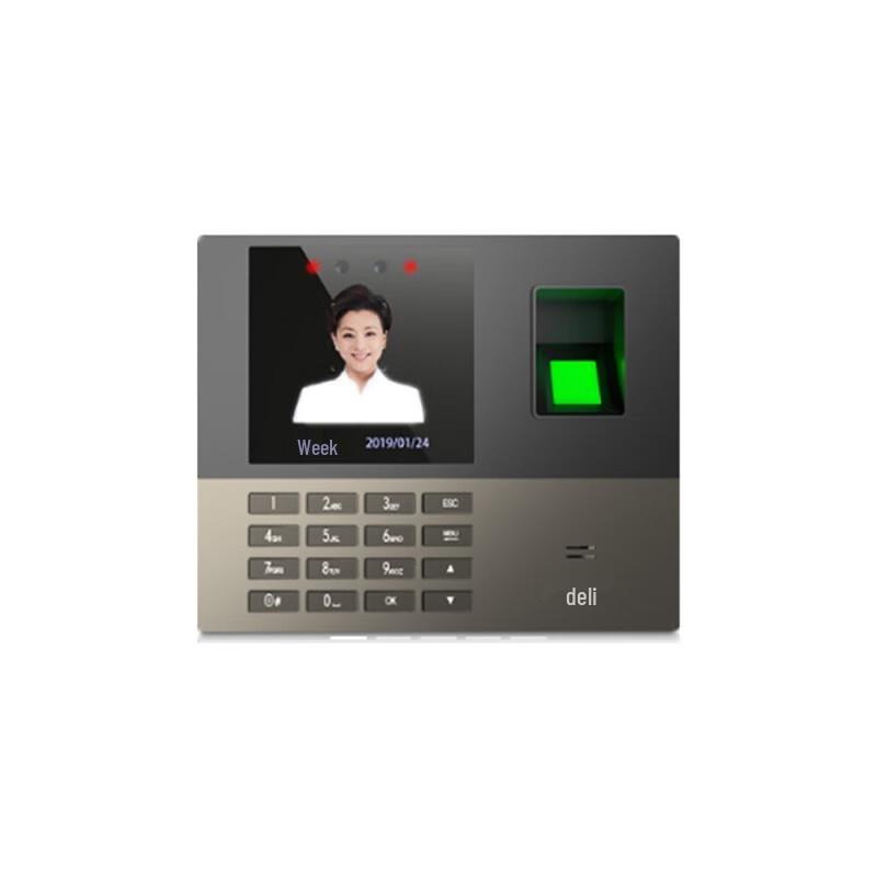 Deli 13888S Fingerprint Facial Recognition Time Attendance Machine