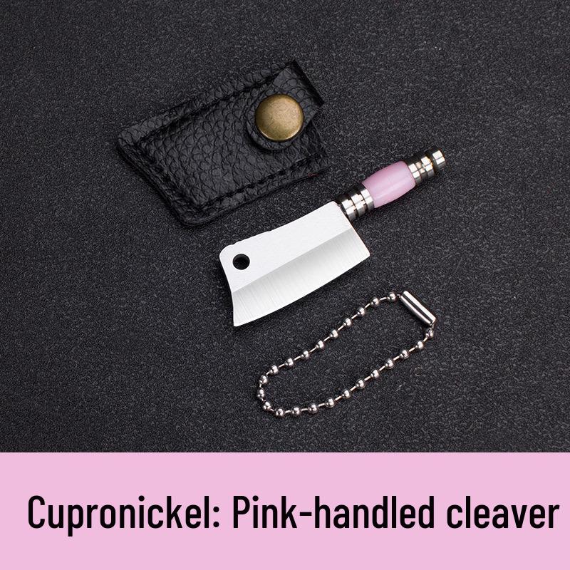 Miniature Portable Fixed Blade Knife with Colored Wood Handle for Package Opening and Unboxing