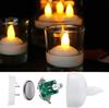 24/36pc Flameless Floating Candles Waterproof LED Tea Lights Battery Operated Flickering Candle for Wedding Birthday Party Decor