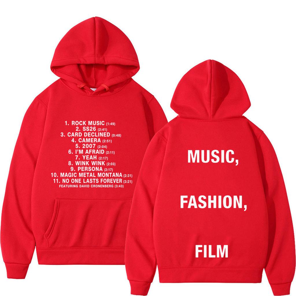 Album Music Film Tour Print Hoodie Men Women Fashion Sweatshirts Winter Loose Casual Hip-hop Pullover