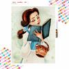 Disney Diamond Painting Kit Belle Reading Book 5D Diamond Art Home Decor Creative Handmade Gift