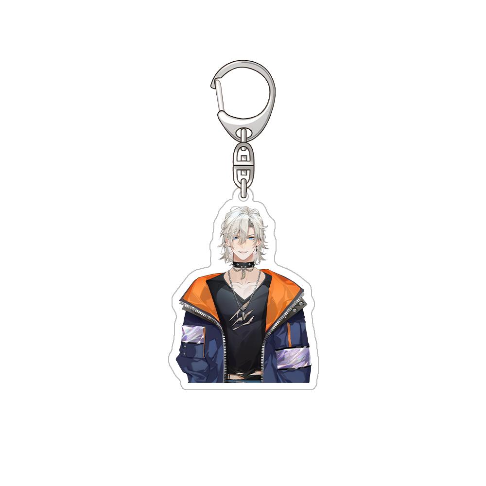 Nijisanji Aza Michiya Kouichi Inochi Urushiha Hunger Mikoto Miki Kioi Kima Tabbiito HD Acrylic Keychain Bag pendant anime goods
