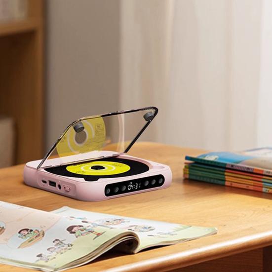 Přenosný hudební přehrávač s LED displejem kompatibilní s Bluetooth, dobíjecí, malý retro hudební přehrávač se sluchátky