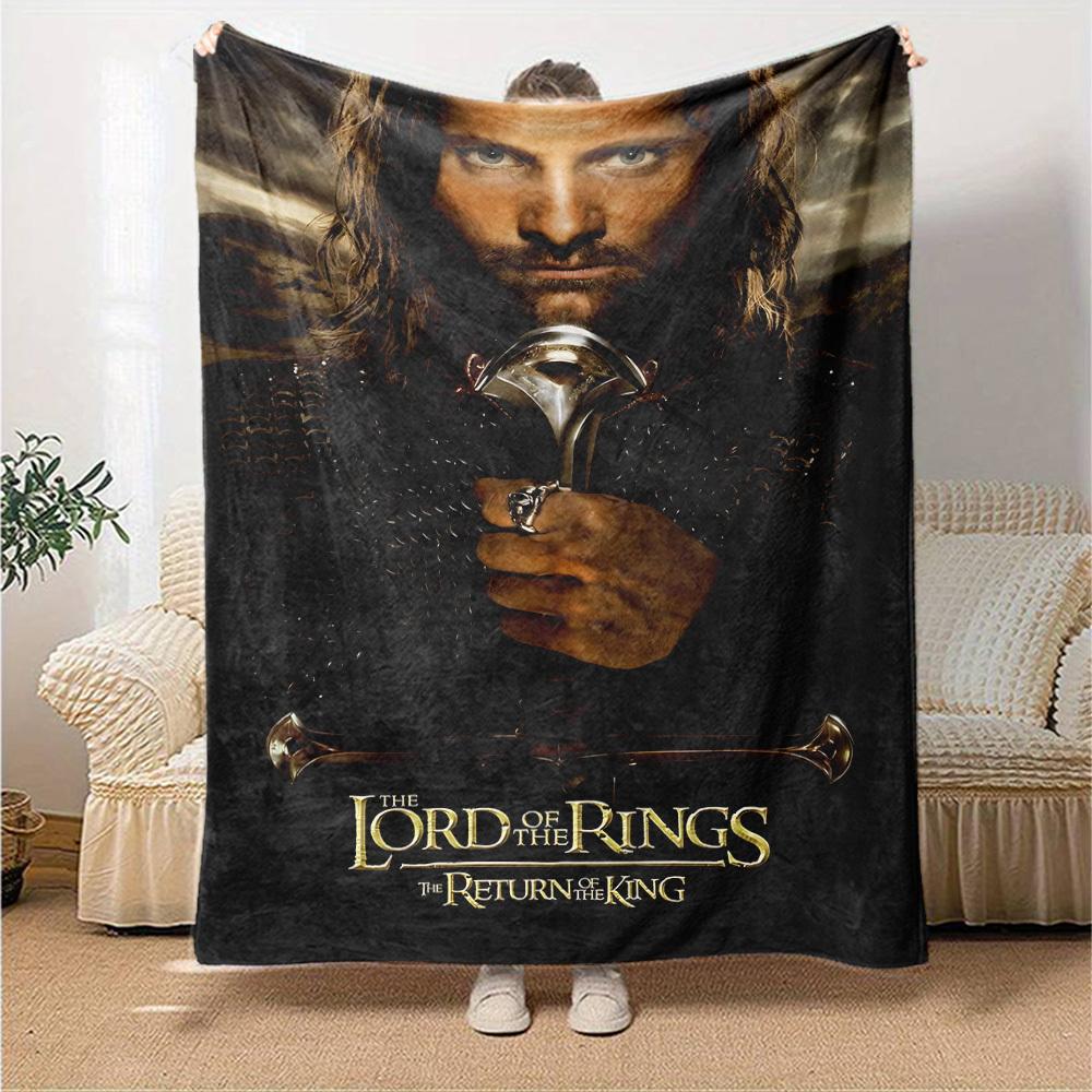 1pc Lord of the Rings Return of the King Flannel Blanket Soft Warm Throw for Home, Office, Travel, All-Season Cozy Bedding GiftL1301