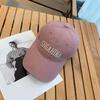 Letter Embroidery Baseball Hat for Women Solid Color Cotton Sunshade Peaked Duck Tongue Cap Girls Sports Outdoor Hat